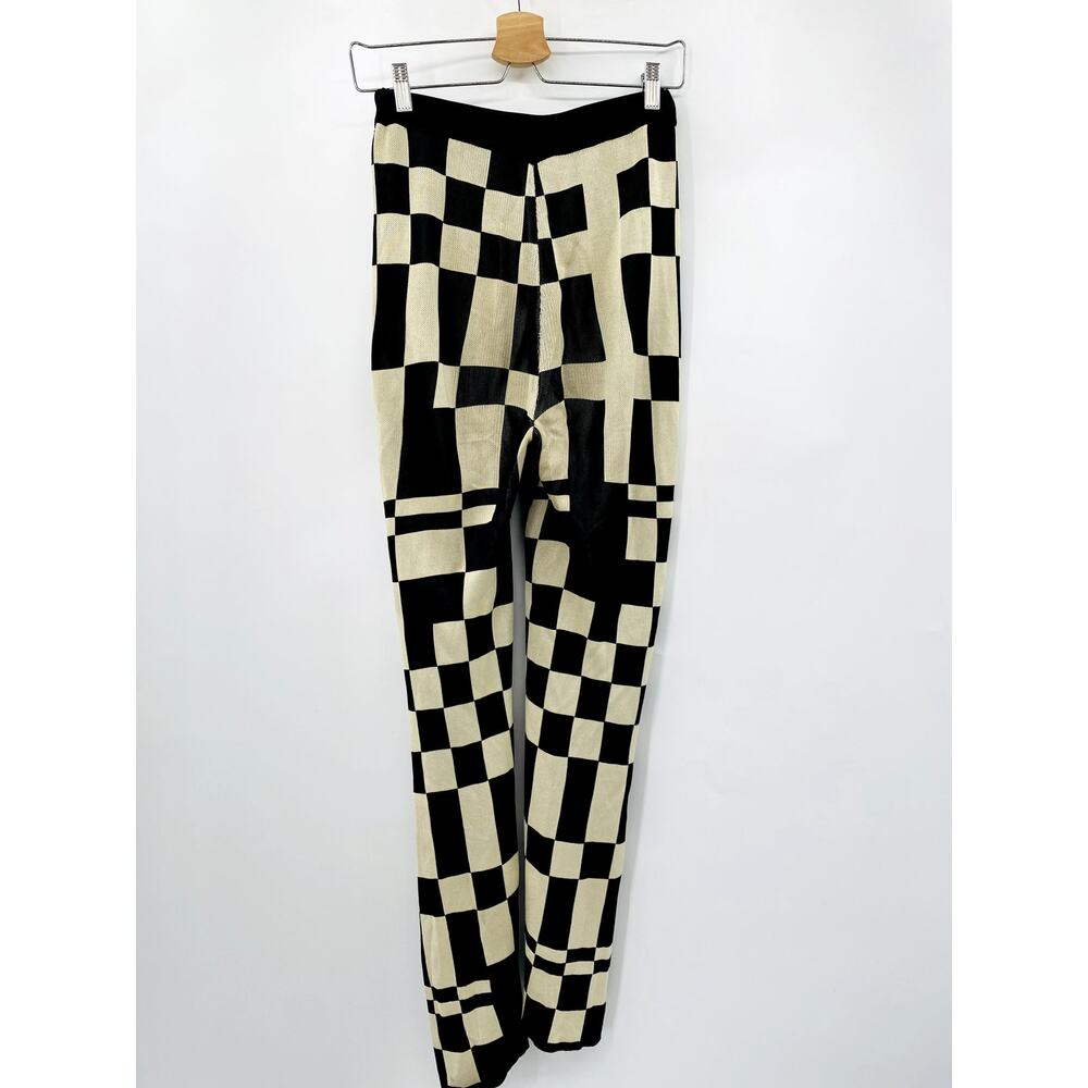 Paloma Wool Black & Cream knit pants - Picture 4 of 6